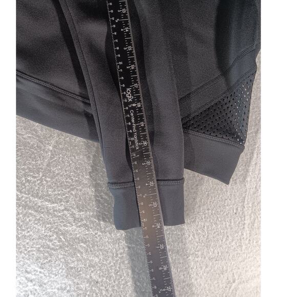 Fabletics Black Mesh Back Long Sleeve Workout Top Size M Activewear Athleisure - Picture 5 of 8
